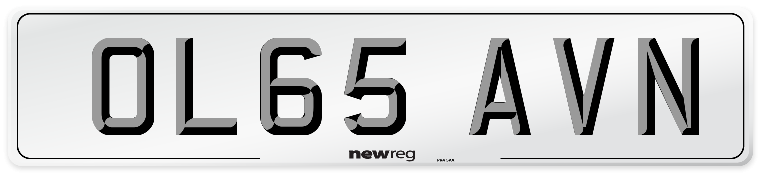 OL65 AVN Number Plate from New Reg